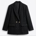 Veste noire élégante – Coupe chic