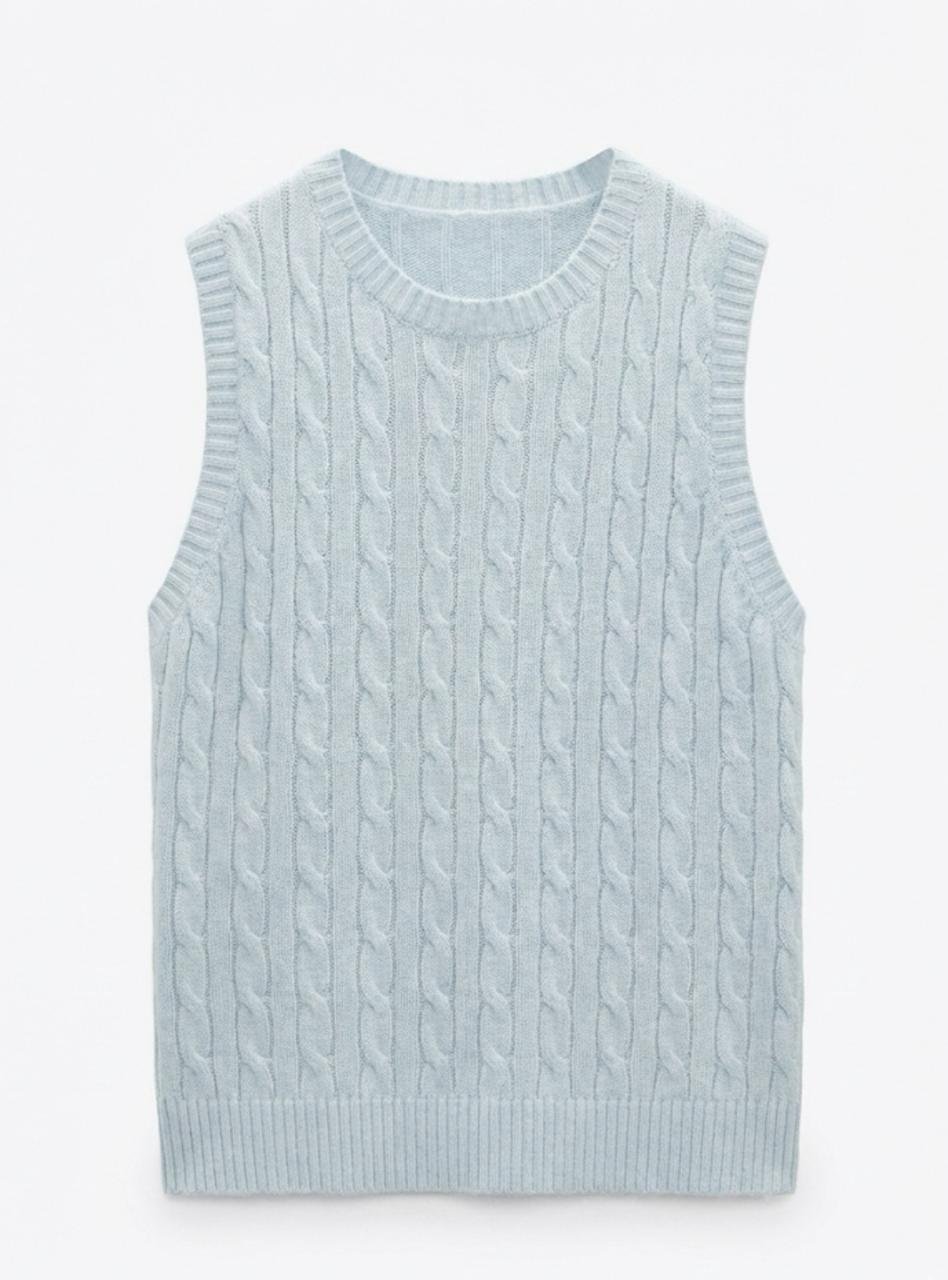 WhatsApp Image 2026-01-23 at 21.56.42 ✨ Pull sans manches en maille – Style chic & tendance ✨ – Image 1