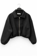 Veste courte zippée femme – Coupe moderne