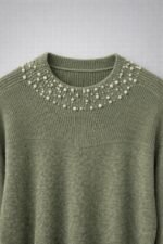 Pull femme élégant avec col perlé – Pull chaud hiver chic – Image 13