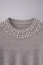 Pull femme élégant avec col perlé – Pull chaud hiver chic – Image 11