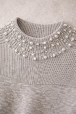 Pull femme élégant avec col perlé – Pull chaud hiver chic – Image 10