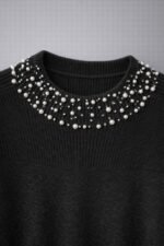 Pull femme élégant avec col perlé – Pull chaud hiver chic – Image 7