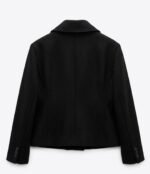 Veste courte noire élégante à double boutonnage – coupe moderne et chic – Image 4