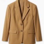 Blazer femme camel élégant – coupe classique et moderne