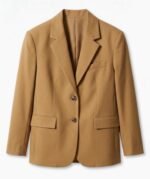Blazer femme camel élégant – coupe classique et moderne